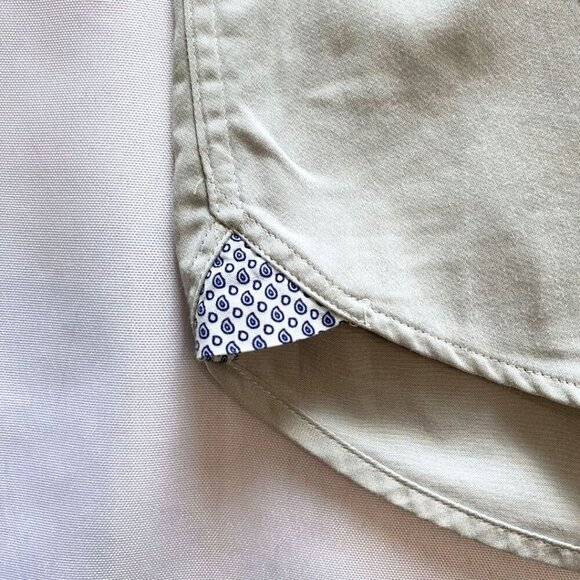 NWOT TED BAKER MEN'S PLANCUF SLIM-FIT MODERN SINGLE CUFF SHIRT IN LIGHT GREY - M - Picture 8 of 8